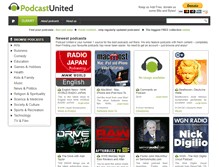 Tablet Screenshot of podcastunited.com